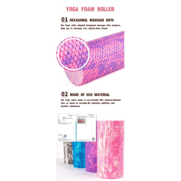 Camouflage Marble EPP Yoga Muscle Massage Foam Roller For Soreness Relieve