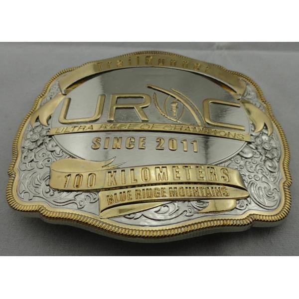 Customized 3D Zinc Alloy Belt Buckle with Double Tones Plating for Sport Meeting, Souvenir Gift
