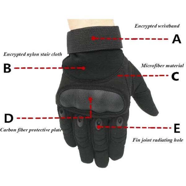 Breathable Leather Tactical Full Finger Gloves with Touch Screen 20-30 Days Delivery Time