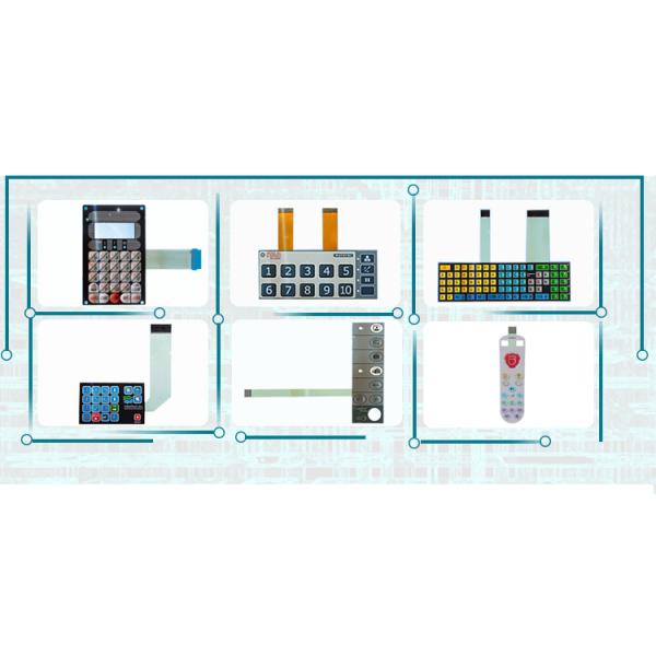 Flexible FPC Backlight Membrane Switch Embedded LED Illuminated Membrane Switch