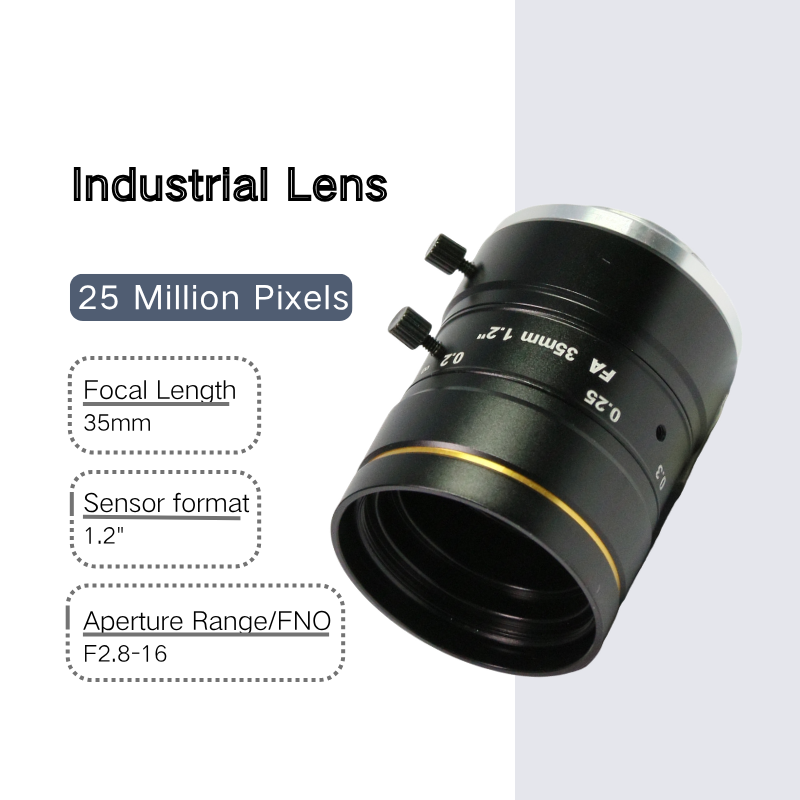 25MP 35mm 1.2" F2.8 C-Mount Machine Vision Lens