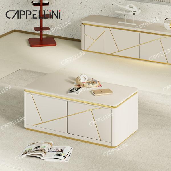 Modern Luxury Wood TV Cabinet And Coffee Table Set Home Furniture Living Room Wooden TV Stand With Storage