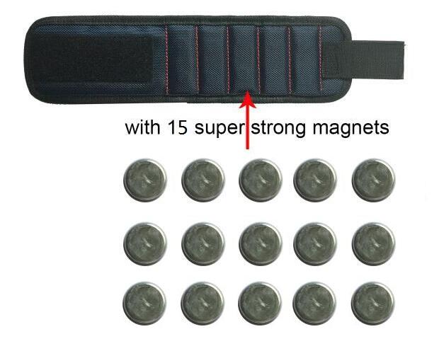 Customized Screws Tool Holder Pin Construction Pocket Belt Strong Neodymium Magnets Magnetic Wristband