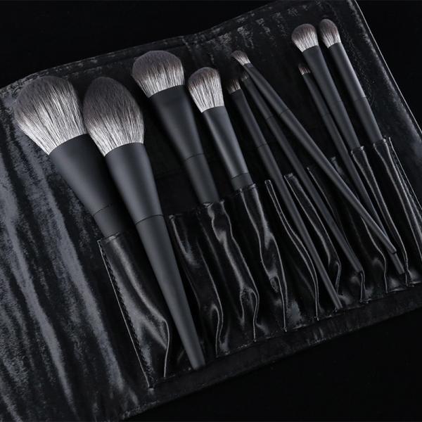 processamento de borracha do óleo do cabelo Microcrystalline livre cosmético superior da crueldade do grupo de escova da composição 10pcs