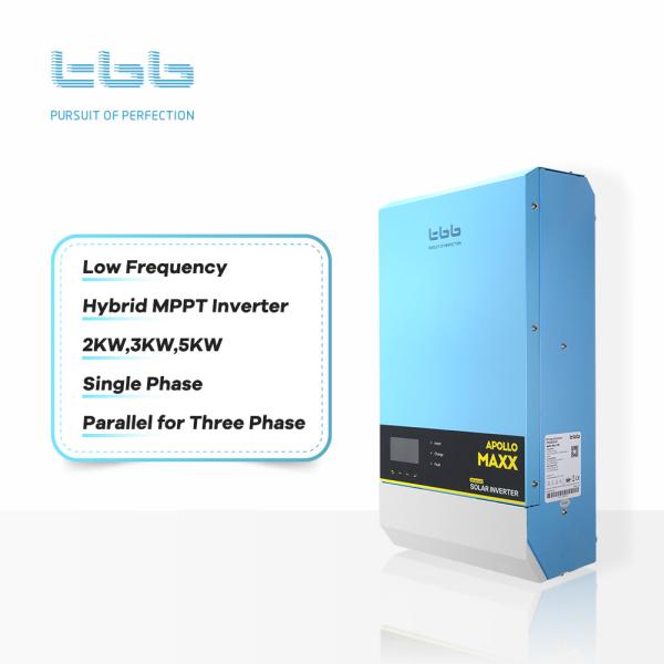 Inversor solar 5KW 24V 2KW 3KW 48V 5KW do híbrido de TBB Apollo Maxx Arrival 90A MPPT