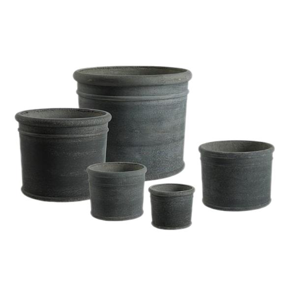 Pot de ciment en fibre de jardin durable pour résister aux intempéries extérieures