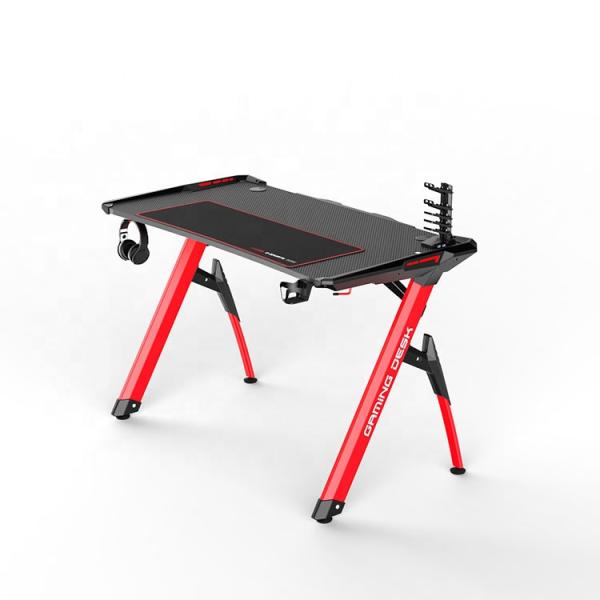 Customized Computer Pc Gaming Desk Table For Internet Gaming With PU Surface Material