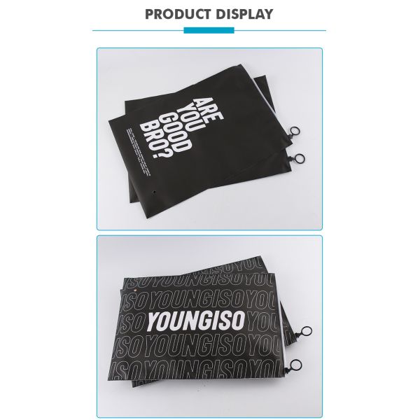 Custom Printed Logo CPE Plastic Slider Zipper Bags