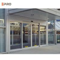 Auto Door Commercial 6063 Aluminium Sliding Glass Doors Electric With Long Service Life