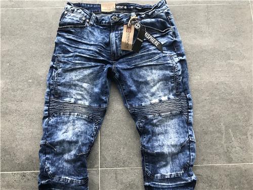 Men'S Medium Wash Denim Jeans , 5 Pockets Stretch Denim Skinny Jeans TW78814