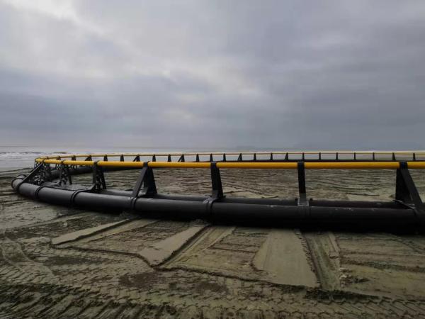Black and Yellow Floating Fish Farming Net Cage Customized in Kenya
