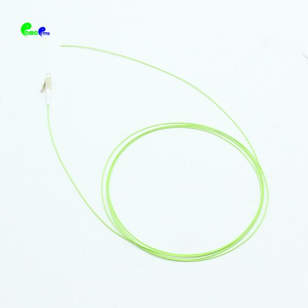 Lemon Green FTTH PVC LSZH LC Fiber Optic Patch Cord OM5 Fiber Pigtail