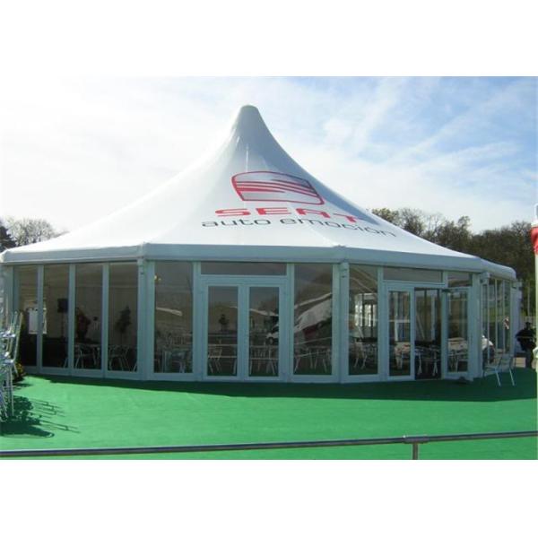 Water Resistant Large Aluminum Glass Marquee Tents For Birthday Party