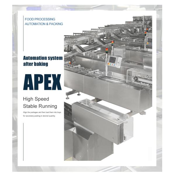 Automatic Smart Belt Feeding System Food Electric Belt Conveyor For Biscuit Product Line