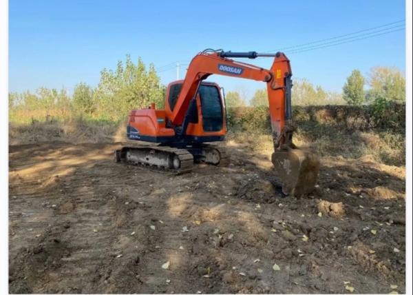 DX75 Used Doosan Excavator 0.40m3 Bucket 7500kg With Safety Operation