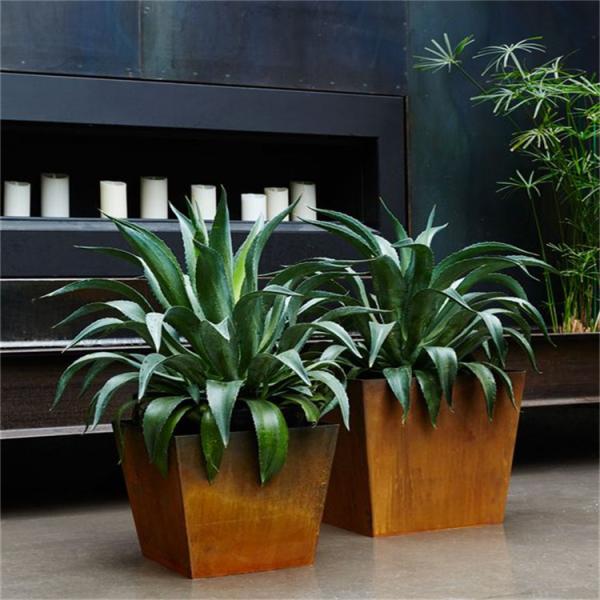 Steel Planter Customizable Corten Steel Flower Pots Metal Plant Pots 1500*500*600mm