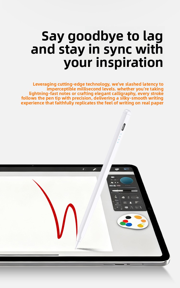 Plastic Pencil Capacitive Pen Tip Replaceable Universal Magnetic Touch Screen Writing Pen