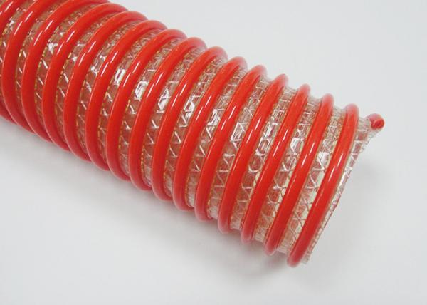 4 Inch Spiral Reinforced Flexible PVC Heavy Duty Pipe Hose For Sand Blast Suction