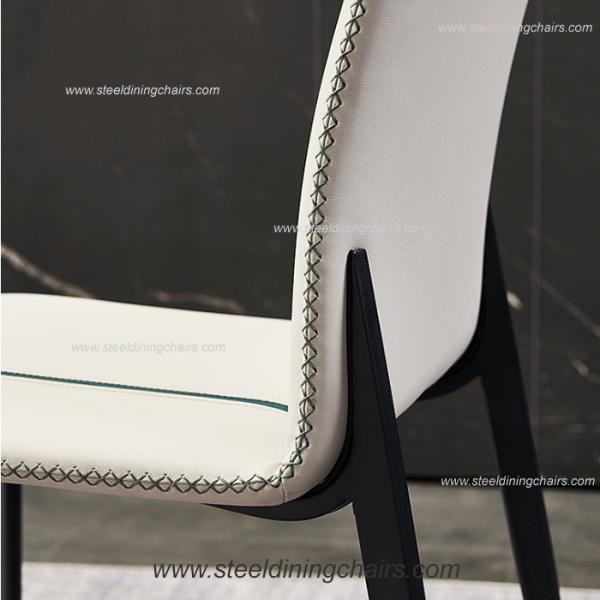 Luxury Minimalist House Iron Back 50cm 90cm Steel Frame Dining Chairs