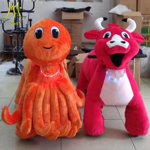 Hansel china amusement animal ride and plush animal bike toy ride on animals with kids animal bikes for shopping mall
