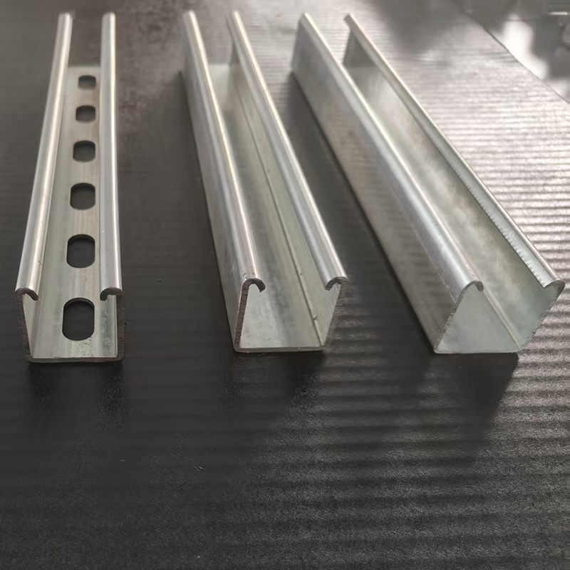 Pre Galvanized Round Corner 41x41 Slotted Channel Q235 Carbon Steel