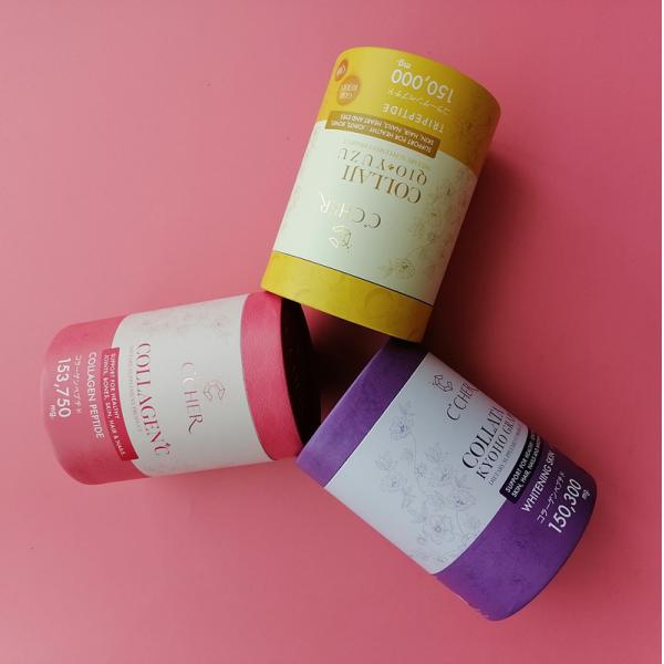 Производственная рельефная углеродистая бумага композитные банки Внутренняя PET винтовая банка Белковая порошка упаковка