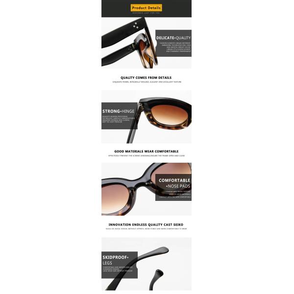 Butterfly Frame Sunglasses Fashionable Unisex Square Solaires