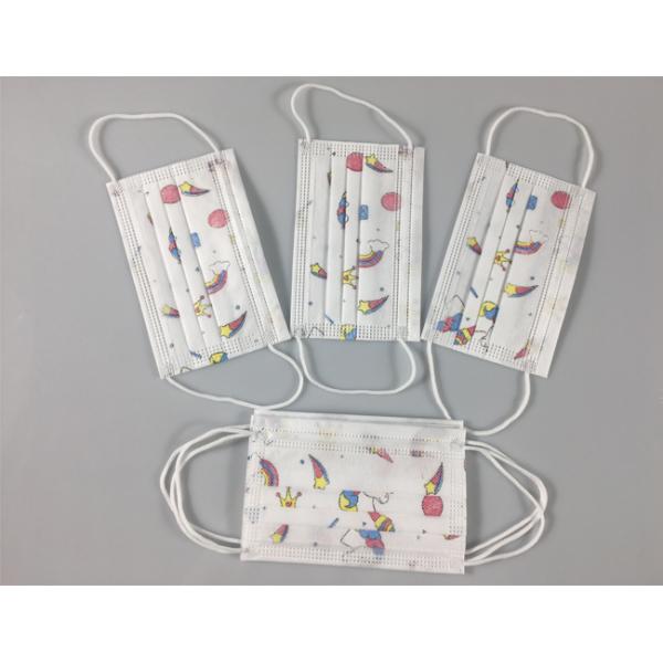 50pc/Box Cartoon Children Disposable 3 Ply Earloop Mask