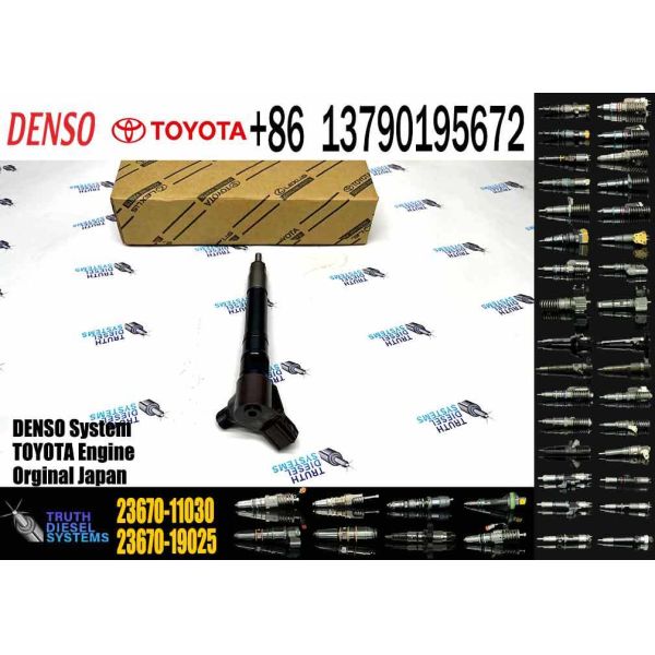 Diesel Engine Fuel Injector 23670-11030 2367011030 295700-0630 295700-0310 DCRI400630 for Toyota Hilux diesel CR Engines