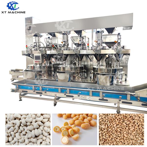Machine automatique de revêtement des noix pour les noix 500-1000 kg/h