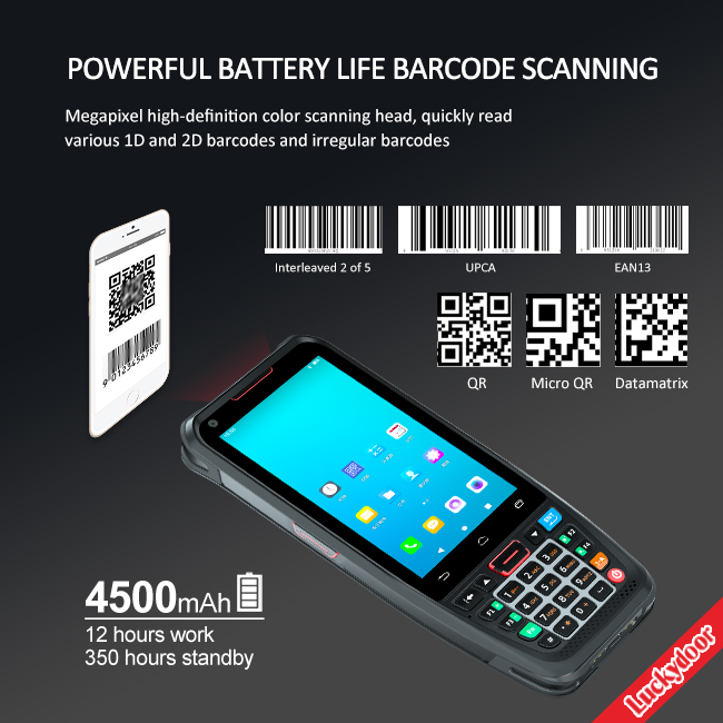 Средний размер Handheld мобильных компьютеров Android10 CortexA53 небольшой