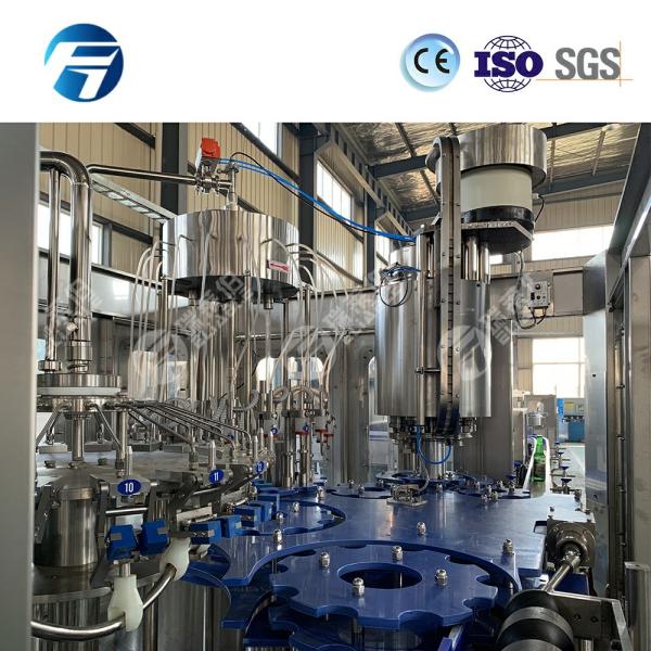 Juice Drinks Glass Bottle Filling Machine / Wine Bottling Equipment High Speed