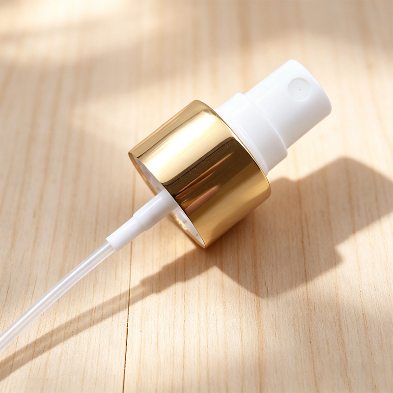 0.12ml Gold Aluminum-Plastic Pump Sprayer Perfume Mist For Bottle Cosmetic Packaging 24/410