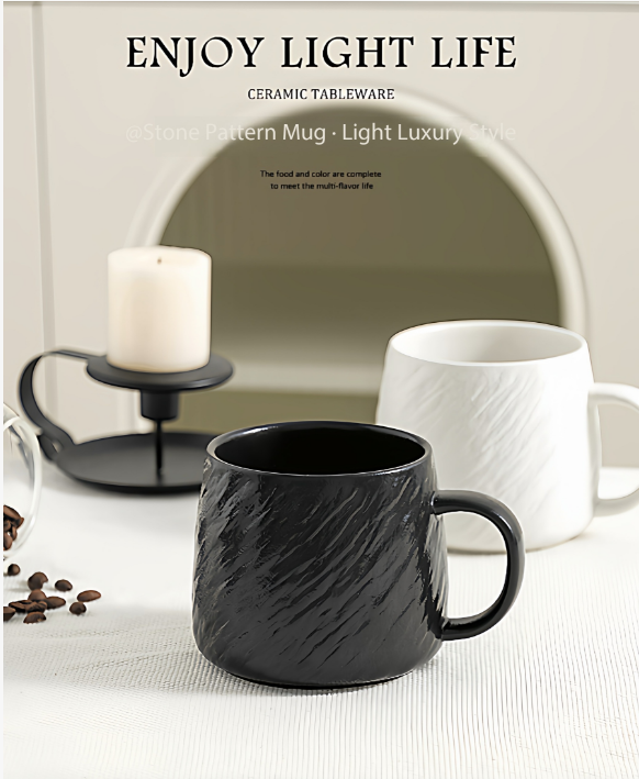 550ml mug  black  and  white
