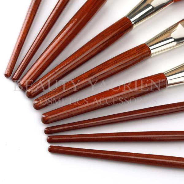Luxury 9Pieces Private Label Makeup Brushes Red Makeup Brush Set 20.3cm