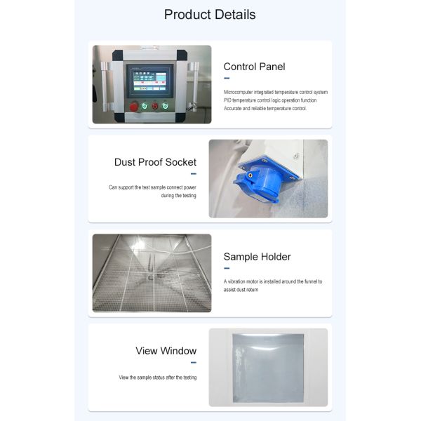 IP5X & 6X Programmable Vacuum Sand and Dust test Chamber Environmental Test Chamber Dust-proof Testing for Electronics