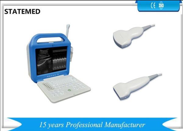 Veterinary Portable Laptop Black / White Ultrasound Scanner With 3.5Mhz Convex Probe