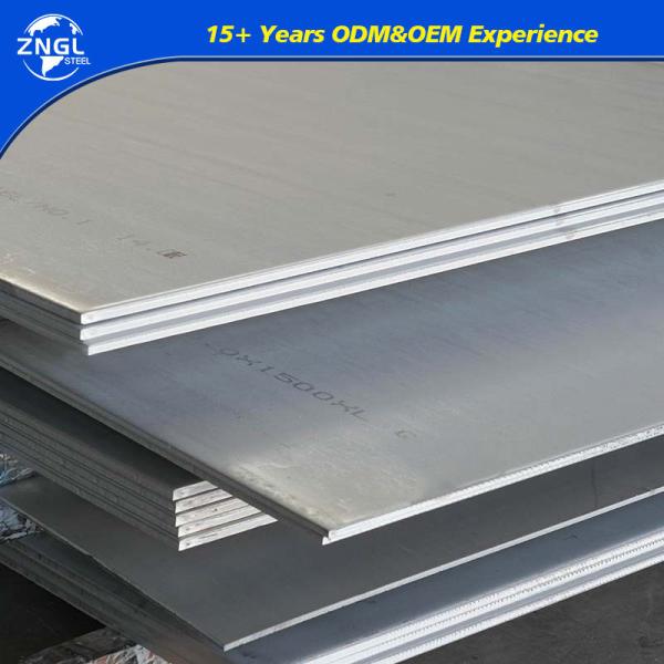SUS 201 202 430 304L 316L 316 304 2b 8K n° 1 Plaques en acier inoxydable miroir