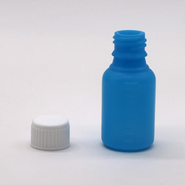 Botella de pastillas de medicina líquida HDPE de 30 ml / 1 oz / 1 cc con tapa CRC e impresión en pantalla