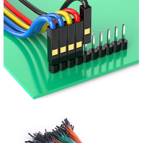 Male to Male Female to Female 2.54mm 1 Pin Dupont Connector Solderless Breadboard Jumper Wire for Arduino