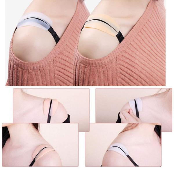 Niris Lingerie Bra Strap Decompression Shoulder Pads Silicone Underwear Anti-Slip Shoulder Pad DIY Apparel Accessories