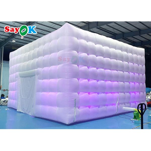 Mobile 8x8x4m Outdoor White Inflatable Air Tent For Happy Parties Inflatable Party Tent