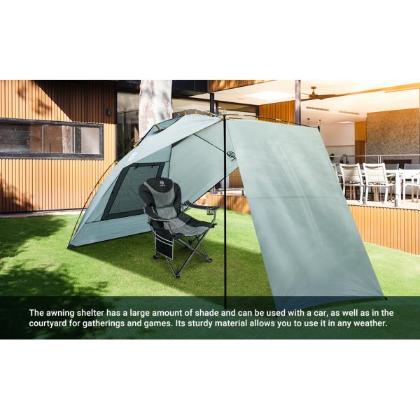 Waterproof Car Awning Sun Shelter, Portable Auto Canopy Camper Trailer Sun Shade for Camping, SUV, Outdoor, Beach Army