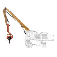Excavadora de 20-85 toneladas de largo alcance brazo hidráulico para perforación profunda de cimientos