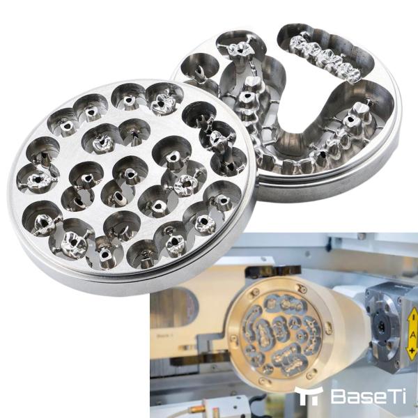 98mm X 20mm 22mm 24mm Titanium Disk ASTM F136 Gr 5 Ti6Al4V Medical For Implants Crowns