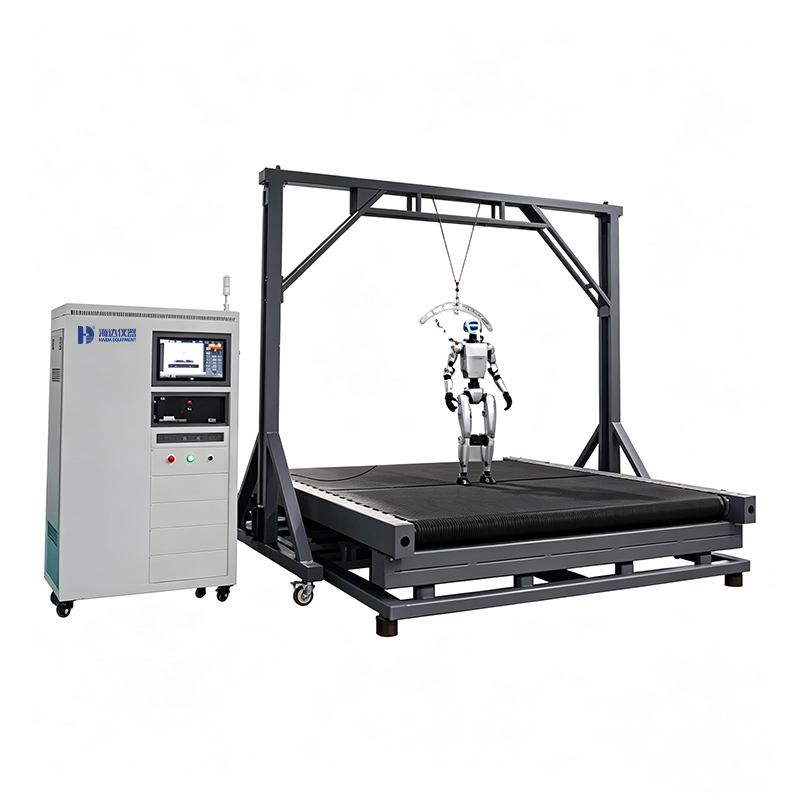 HD Robot Dynamic Test Platform Walking Stability Testing Machine Equipment Adjustable Slope 0 20 Degrees Speed Control 0 18 km/h