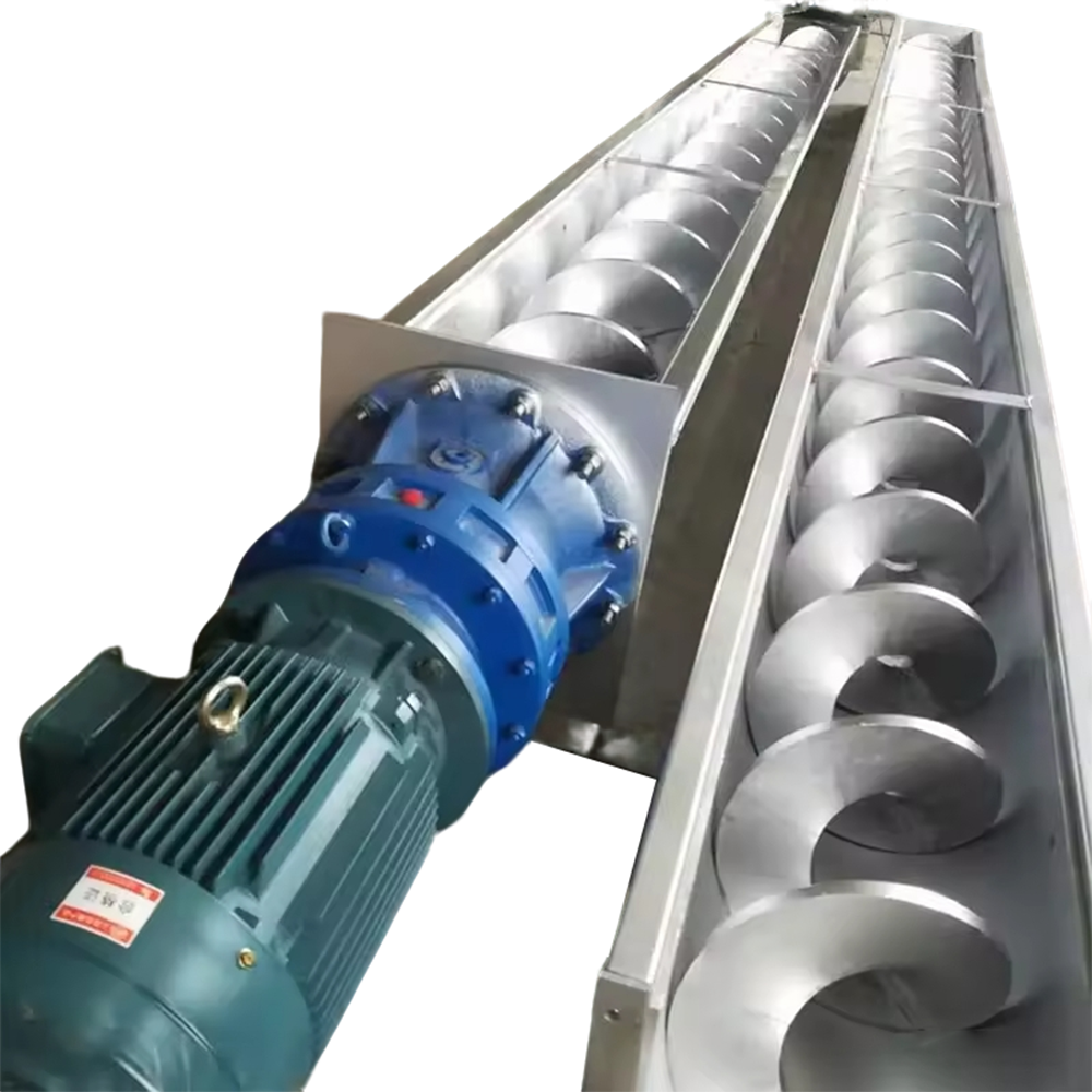 Customized Screw Conveyor Automatic Shaftless Screw Conveyor Tubular Winch Integrated Sludge Conveying and Filter Pressing Equipment For Transporting Sludge Powder and Granular Raw Materials
