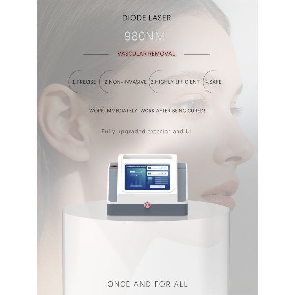 Professional Portable 980nm Diode Laser Machine for Vascular and Spider Vein Removal