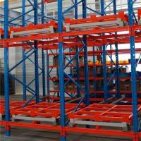 Customized Powder Coated Push Back Pallet Racking Heavy Duty With 2-6 Levels