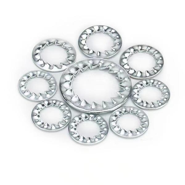 Тип нержавеющая сталь j Serrated пружинные шайбы с внутренними зубами DIN6798